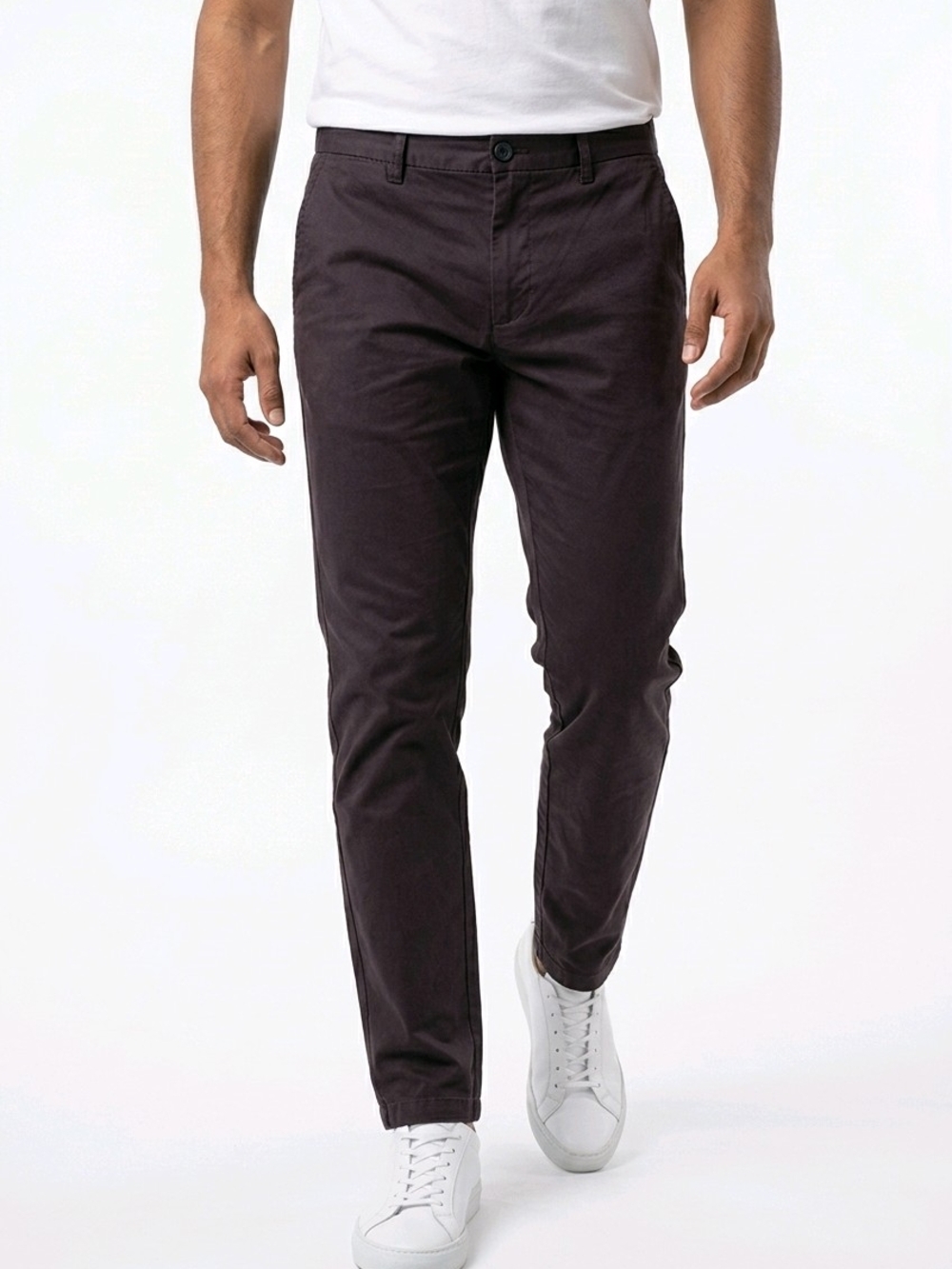 Men's Slim Chinos - Dark Brown